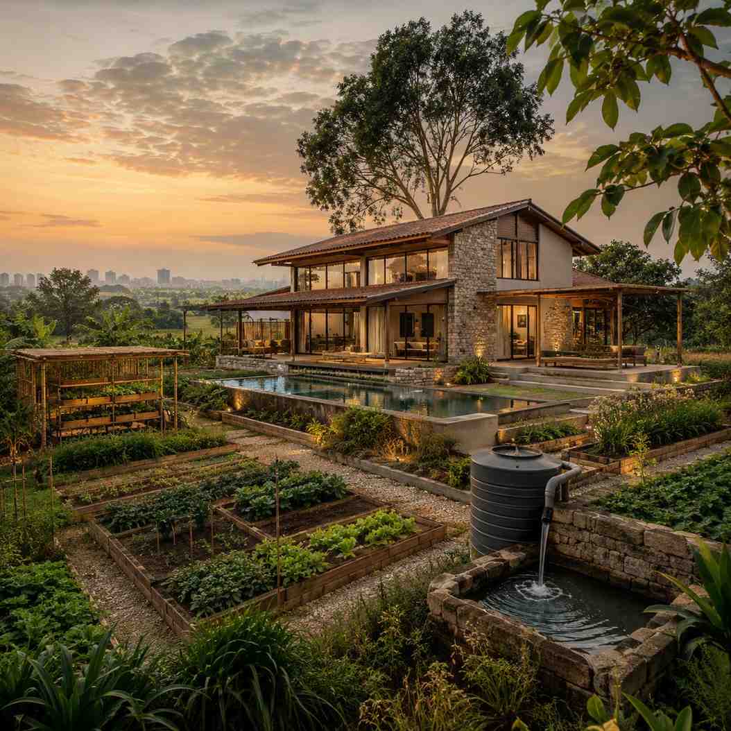 Rainwater Harvesting Systems for Sustainable Farmhouses