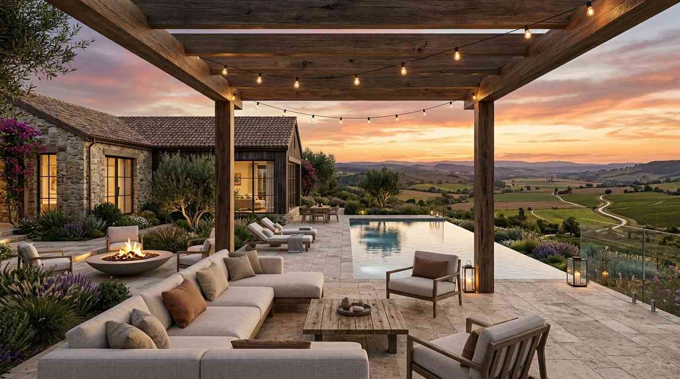Sustainable farmhouse — exterior view